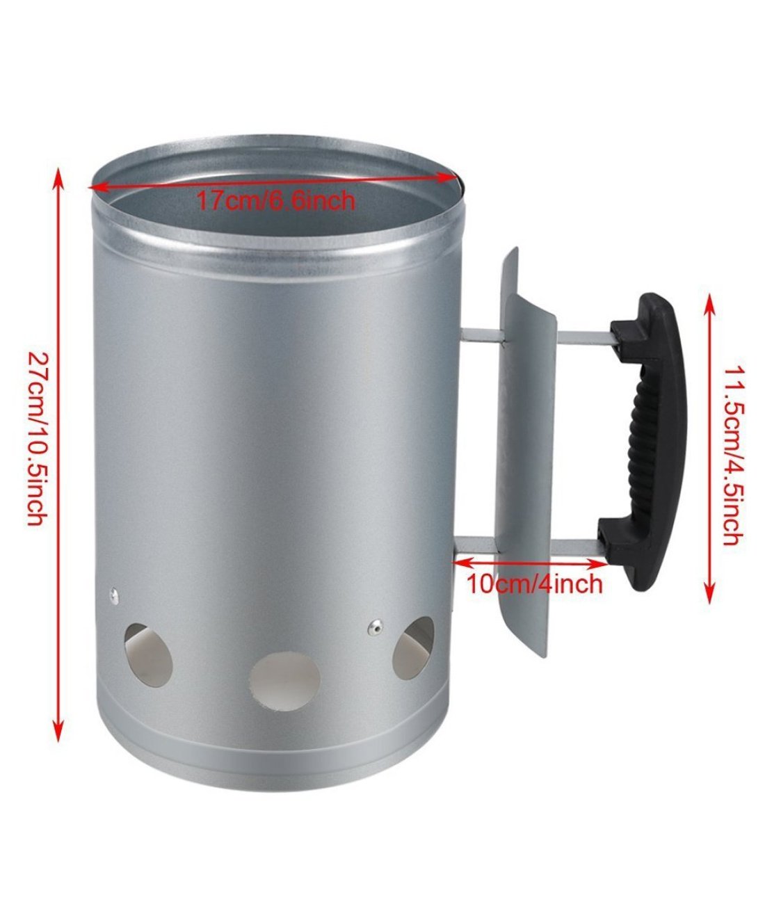 Famous Garden uk Charcoal Chimney Starter Dimensions Kamado Grill Accessory