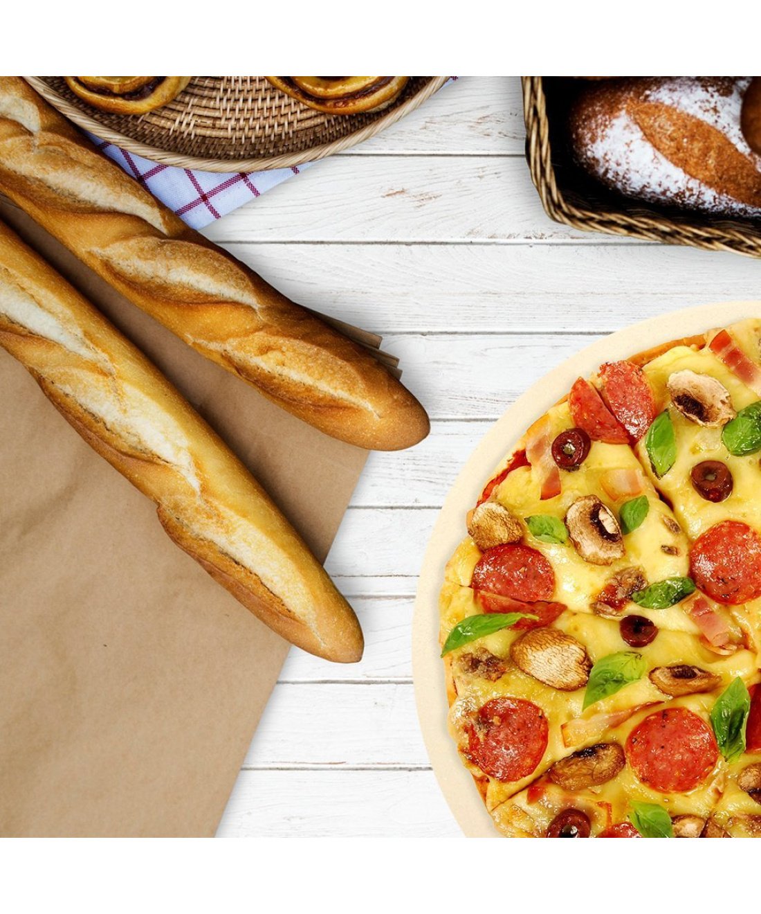 Famous Garden uk Pizza photo with bread