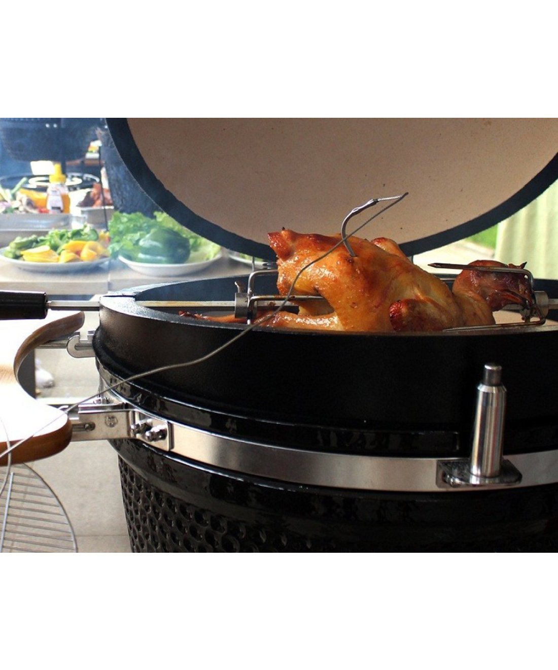 Famous Garden uk wireless digital meat thermometer in action