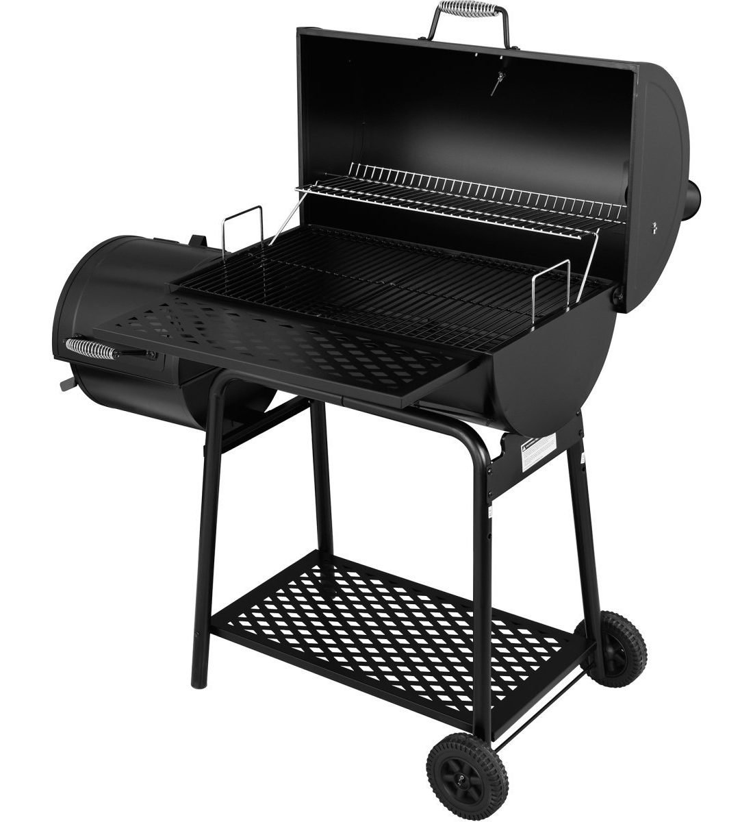 Famous Garden uk Freestanding Gas BBQ with smoker open photo
