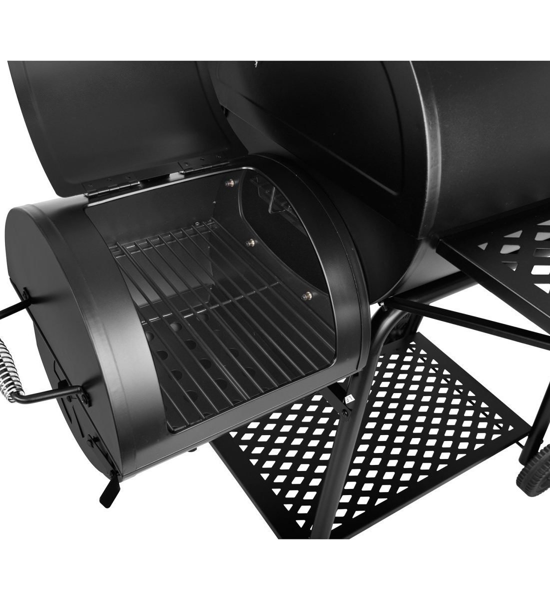 Famous Garden uk Freestanding Stainless Steel Gas BBQ with 2 burners and side trays including smoker