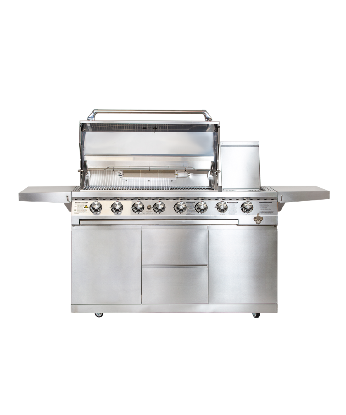 Famous Garden Cirencester 6 BBQ Whistler Grills head open