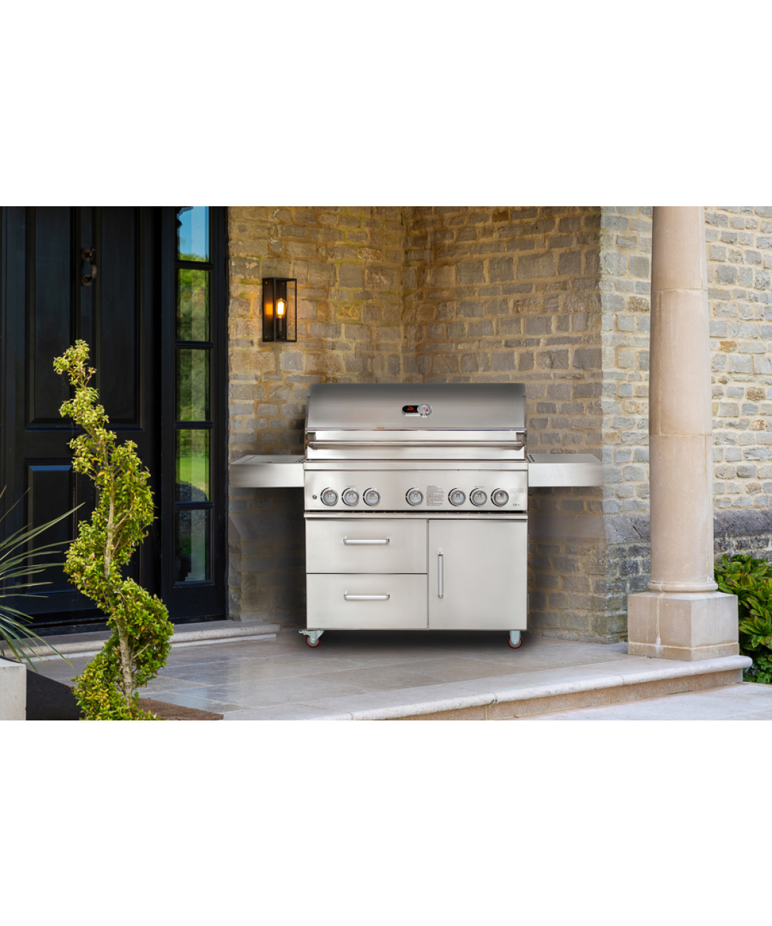 Famous Garden UK Bilbury 5 Freestanding BBQ Whistler Grills patio photo