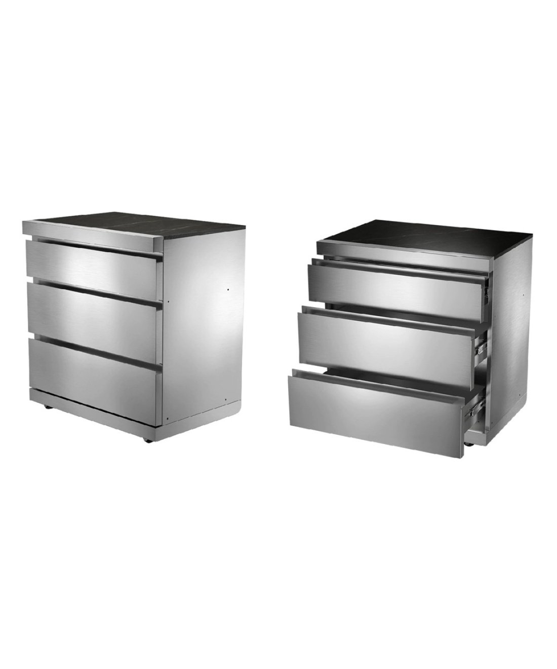 whistler grills triple drawer unit pre-built kitchen famous garden uk Lechlade 4 open and closed