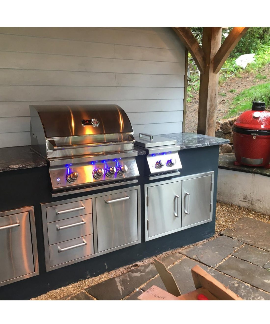 famous garden uk burford 4 built in range whistler grills outdoor kitchen