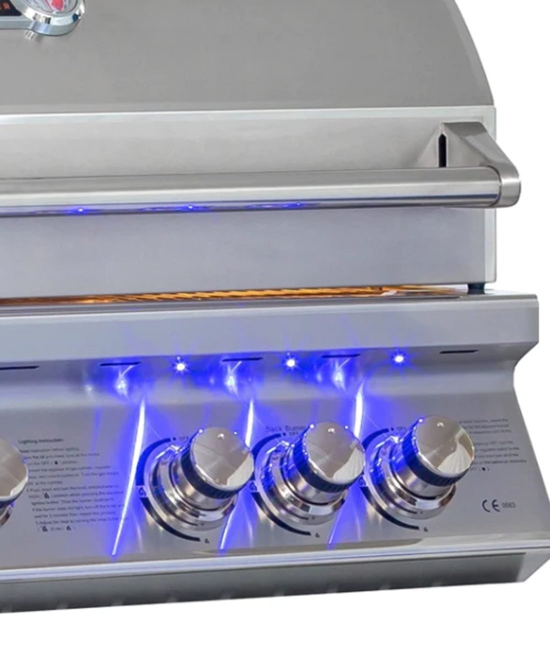 famous garden uk burford 4 built in range whistler grills blue light