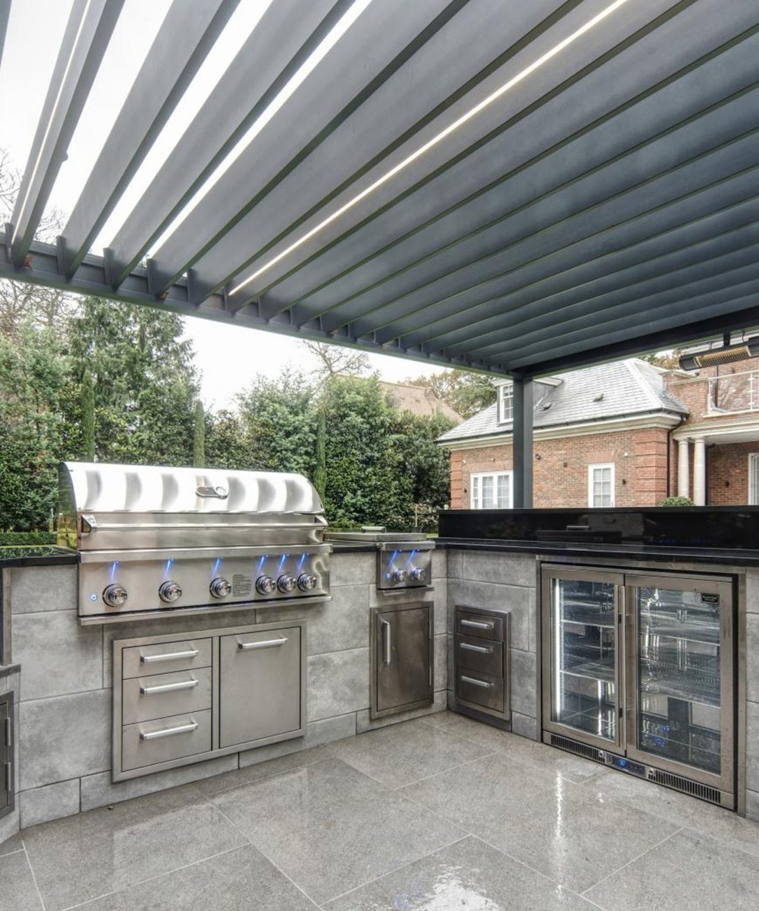 whistler grills burford 5 built in range from famous garden uk outside daytime