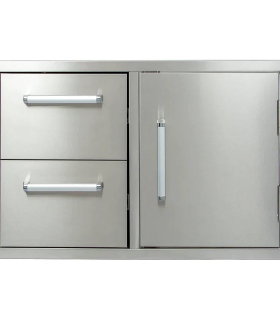 famous garden uk whistler grills double draw and single door door closed built in range