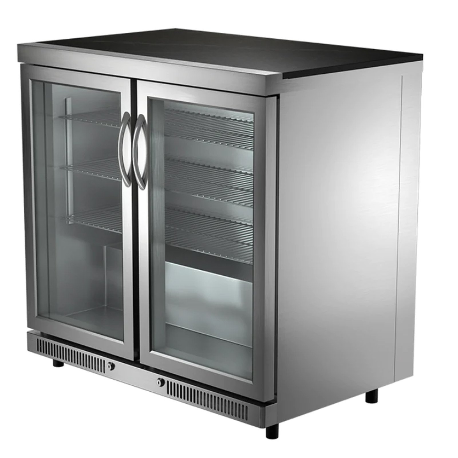 famous garden uk double door fridge whistler grills pre-built kitchen