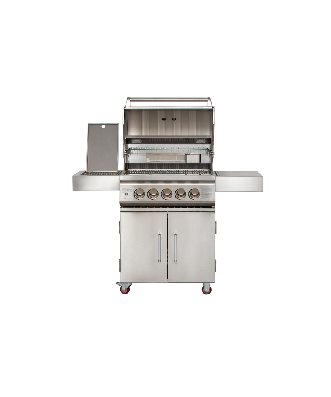 Famous Garden UK Bilbury 3 Freestanding BBQ Whistler Grills front open