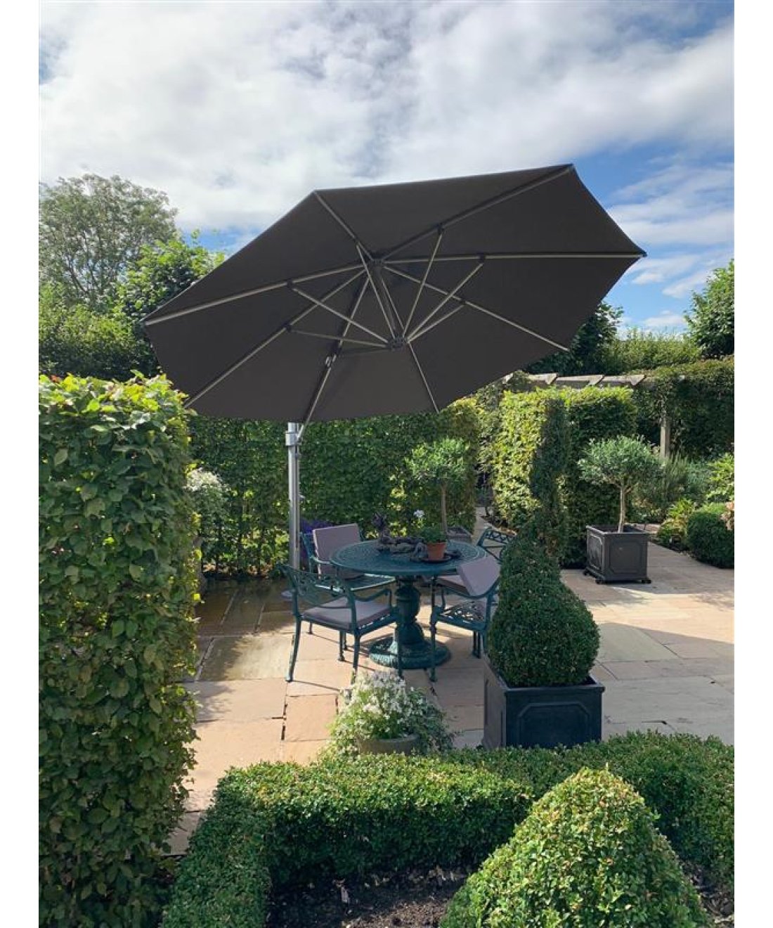 famous garden intashade aurora parasol tilt