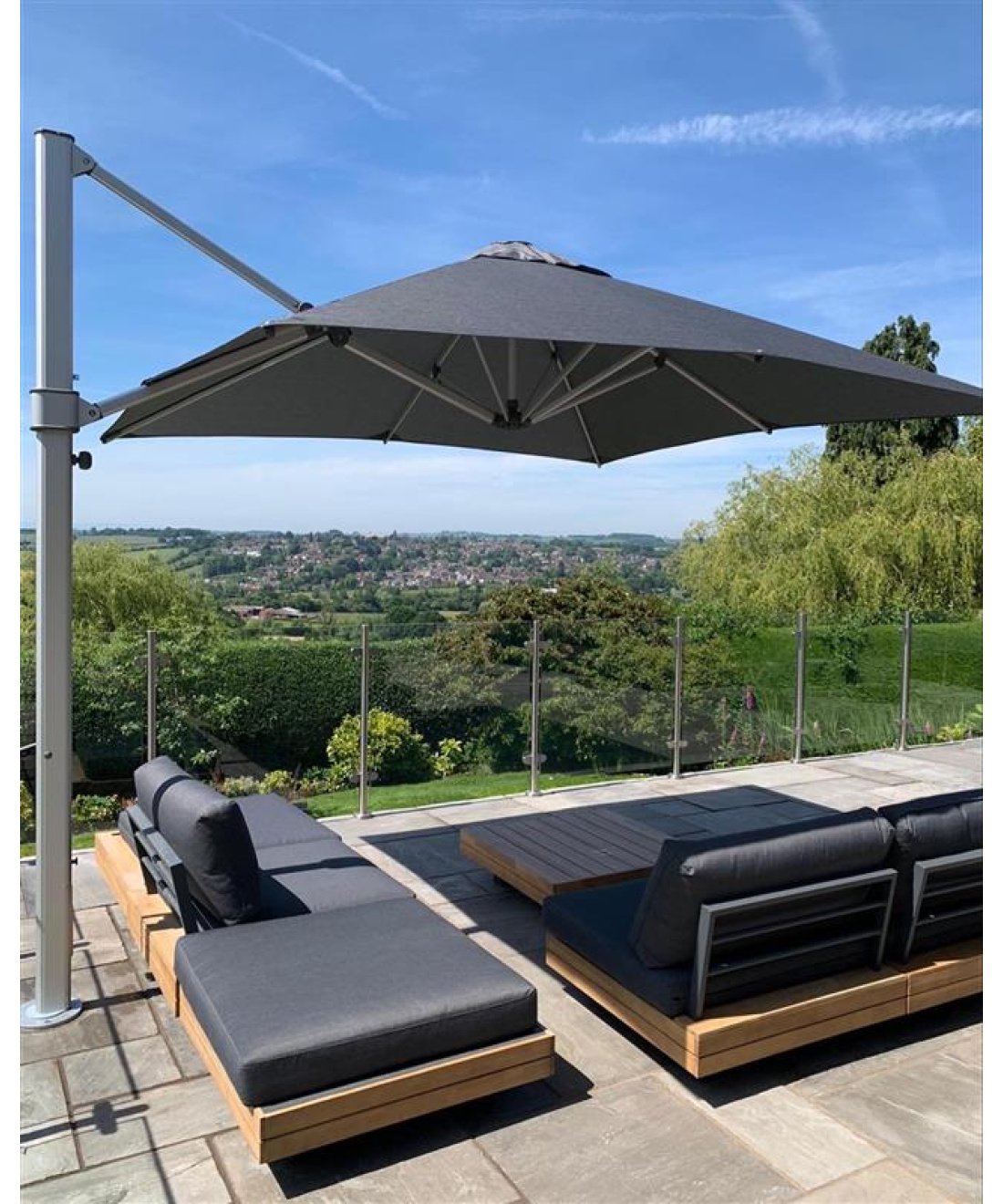 intashade black aurora open from famous garden uk